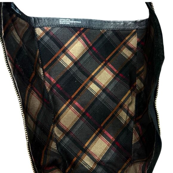 BORN Odom Leather Tall Riding Boots Gray Brown Distressed Buckle Strap Detail Wo - Picture 5 of 7